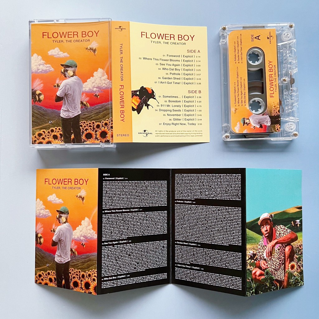 Tyler, The Creator Flower Boy Fita K7 Cassette Tape Brand New