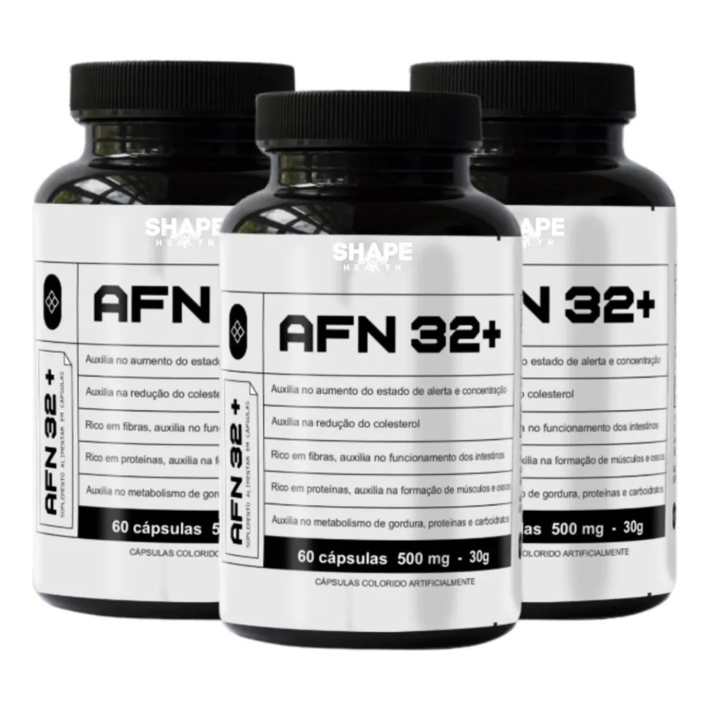 3x Afn 32+ 180 Cápsulas - Única Loja Oficial - Envio Hoje | Shopee Brasil