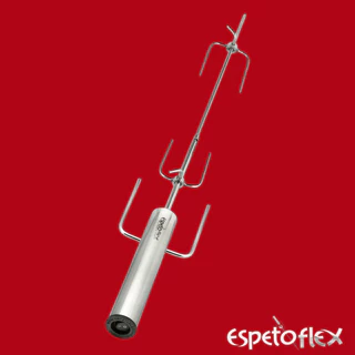 Espetoflex Espeto Giratório Movido A Pilha Original o Melhor Churrasco Original