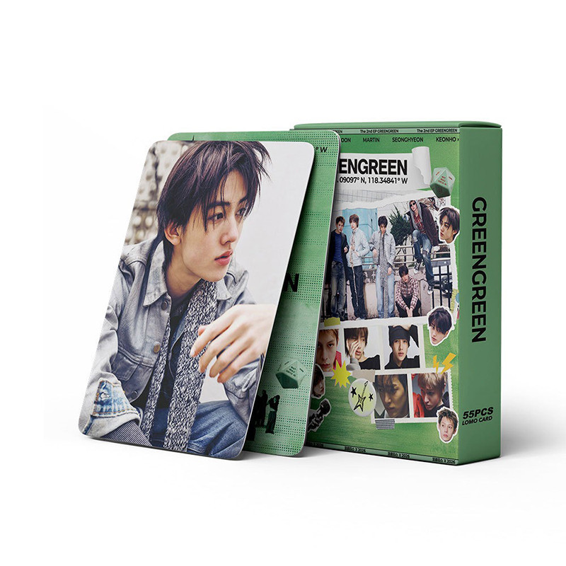 KPOP 55pcs CORTIS Photocard GREENGREEN Álbum LOMO Cartão De