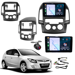 Aparelho De Som Central Multimídia Hyundai i30 CarPlay Sem fio 9''Polegadas Com Câmera De Ré