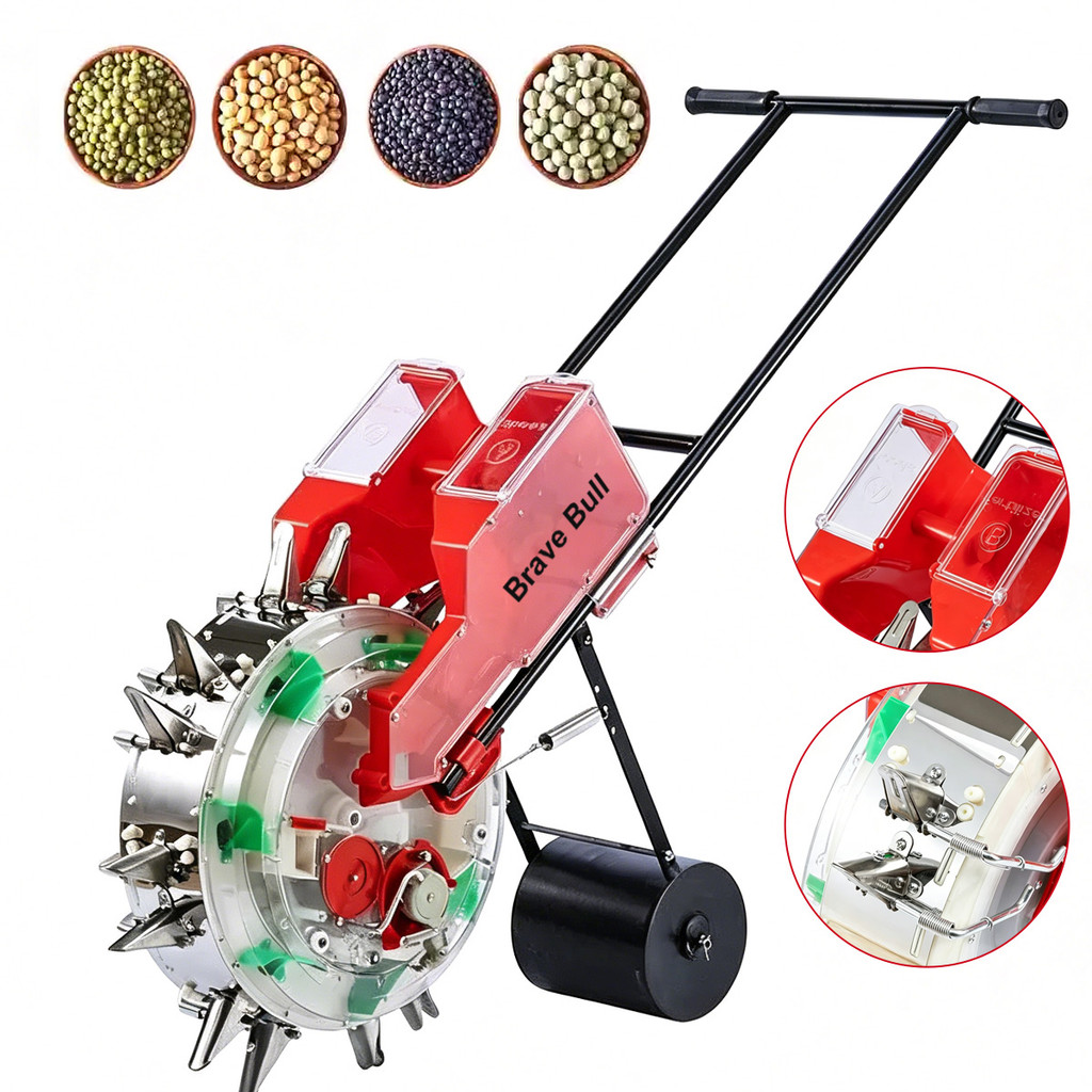 Plantadeira E Adubadeira Manual De Empurrar Motocultivador,P