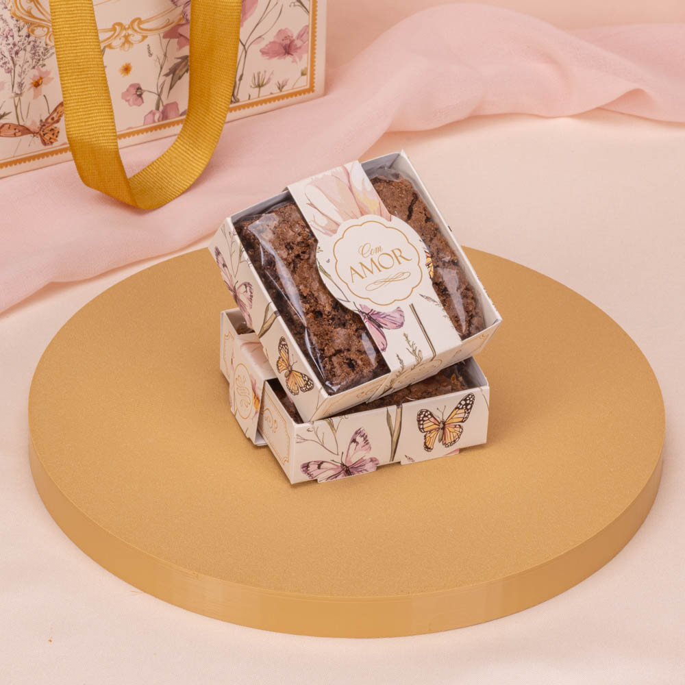 Caixa Para Brownie Dolce Vita Pct. C/ 25 Unid. Jango
