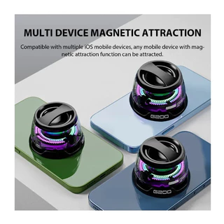 G200 Caixa de Som Bluetooth Magnética Sem Fio Multifuncional Portátil Mini para Telefone-havando