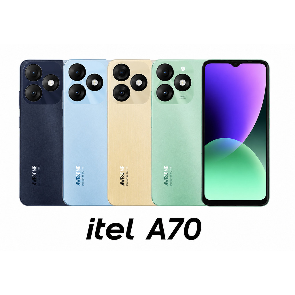 Celular itel A70 256GB 12GB RAM 4G Dual Chip Tela 120Hz Smartphone