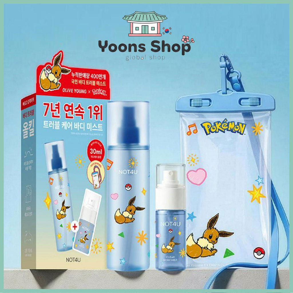 [Pokémon Edition / May All-Young-Pick] Nappo-Yu Clear Body Mist 200ml ...