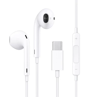 Fone de Ouvido USB-C Tipo C com Microfone Controle Volume iPhone 15 16 Samsung S20 S21 S22 A23 M54
