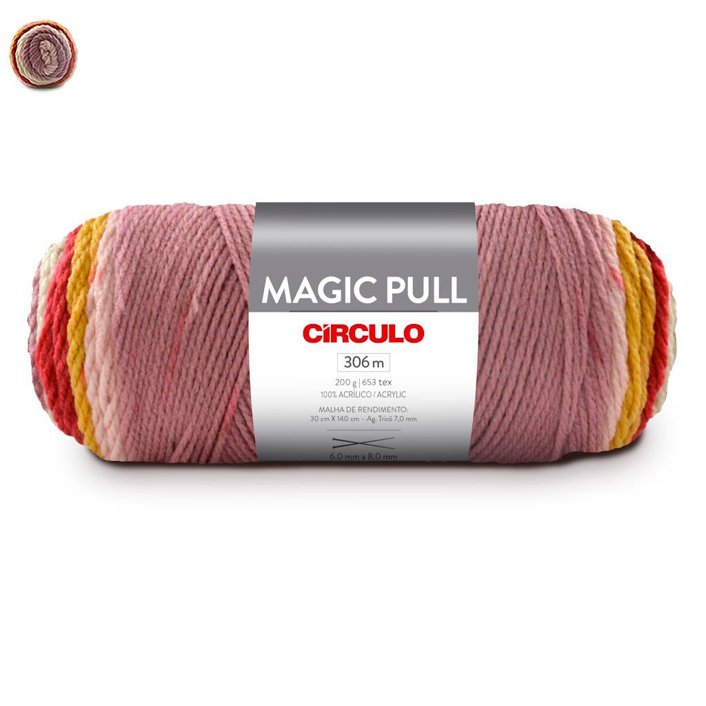 Fio/Lã Magic Pull 200g Circulo - Tex 653, 306m (efeito de listras
