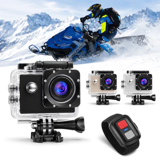 Action Camera 4K Ultra HD WiFi Com Microfone Tela LCD 2.0 e Função Webcam À Prova D’Água