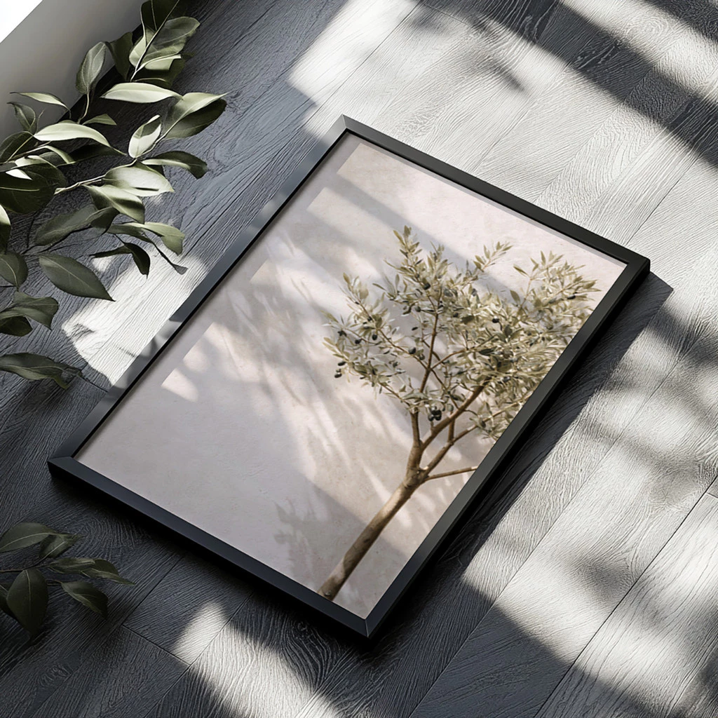 Quadro Decorativos com Moldura Árvore Minimalista