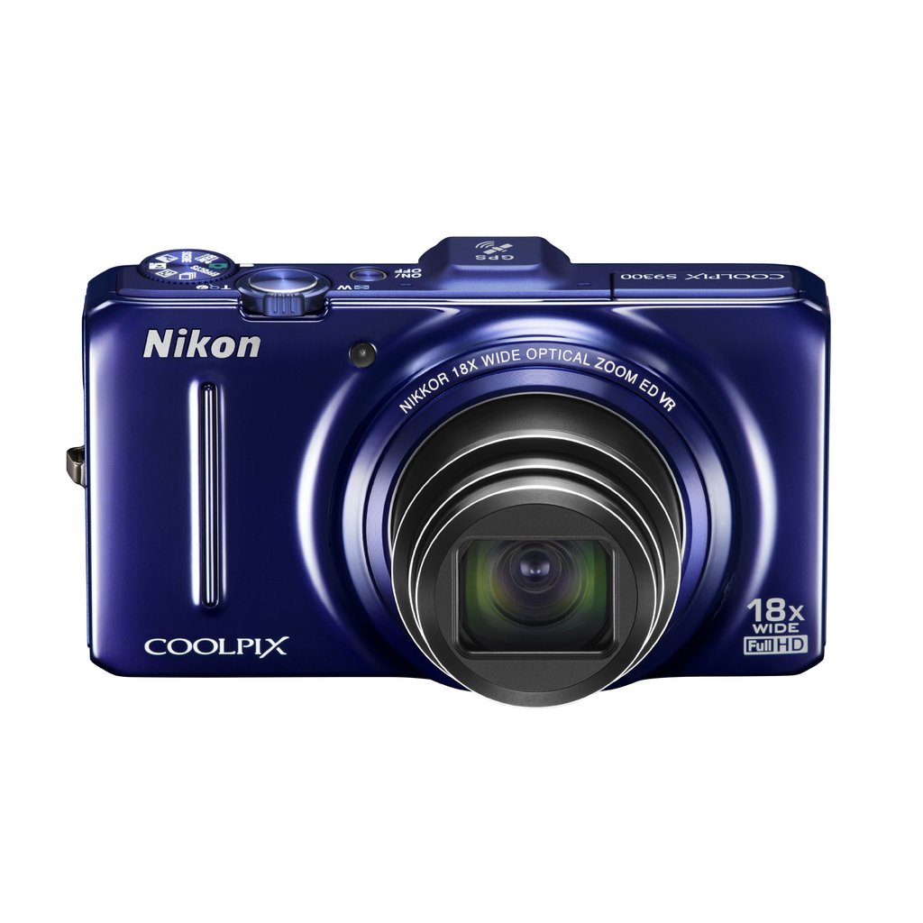 used] Nikon digital camera COOLPIX S9300 Navy Blue S9300BL