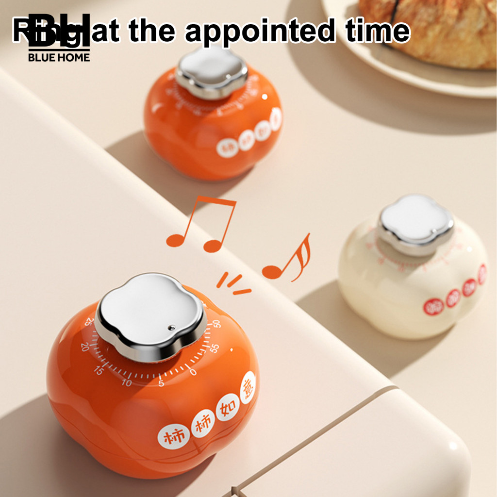 Long Ringing Timer Persimmon Shaped Shape Mechanical Kitchen with ...