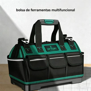 Kit de Ferramentas para Eletricista Durável com Mala de Lona Engrossa, Portátil Multifuncional para Manutenção e Carpi
