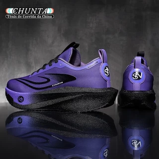 CHUNTA Tênis De Corrida Masculino E Feminino Com Amortecimento Leve Placa De Carbono 35-45