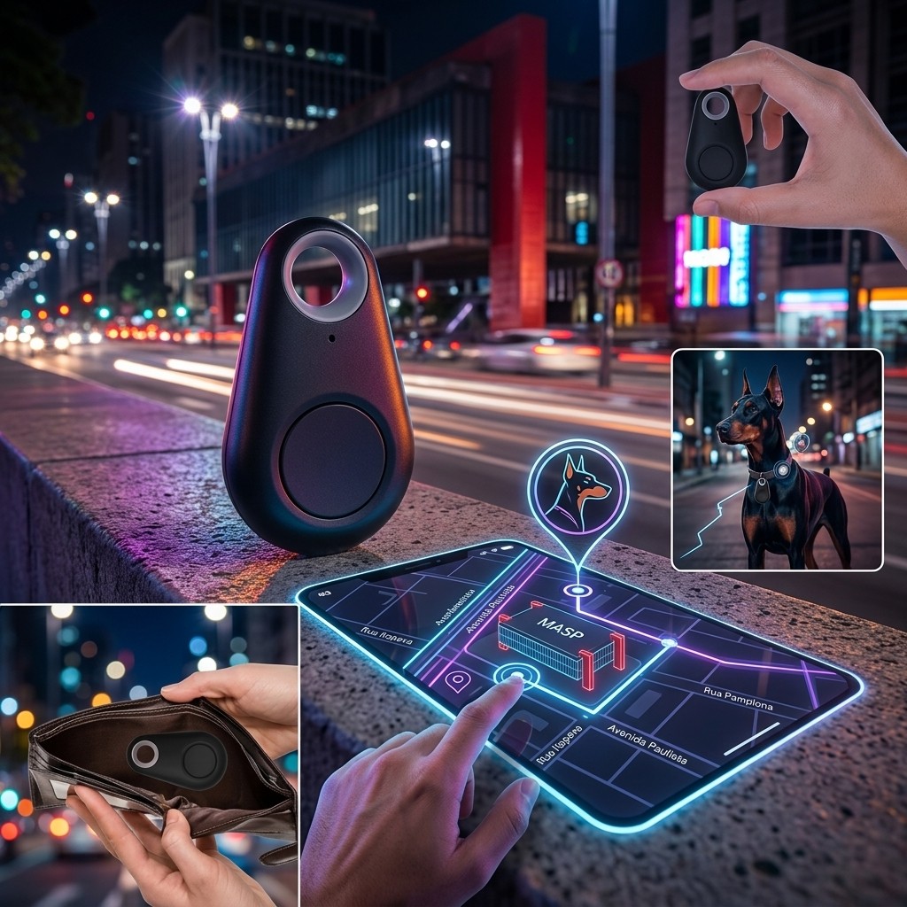 Rastreador Tag Inteligente Bluetooth Localizador De Itens ABS | Shopee ...