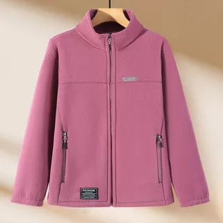 Casaco Feminino De Inverno Ao Ar Livre Forrado De Lã Quente Com Gola Alta