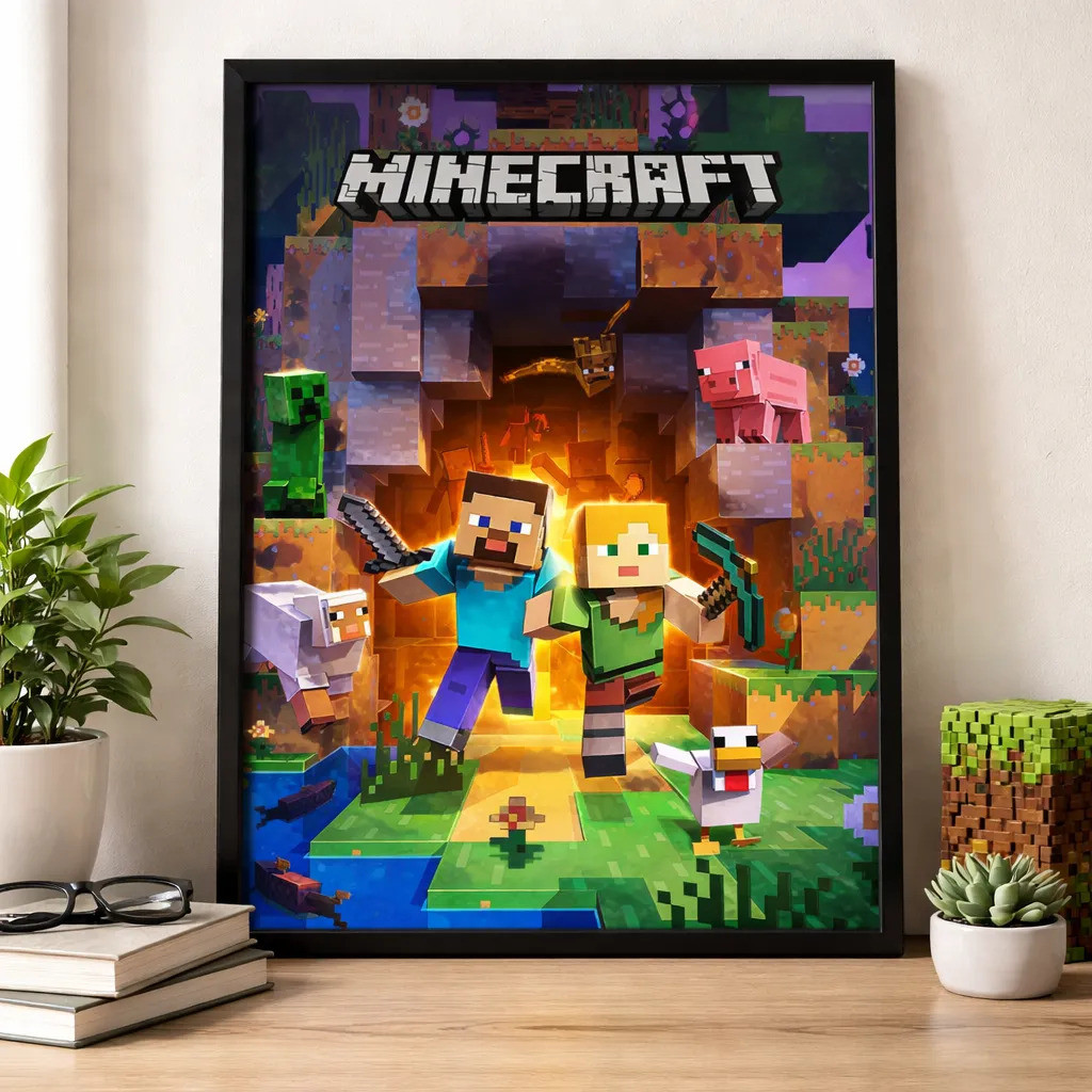 Quadro Minecraft em Oferta | Shopee 2026
