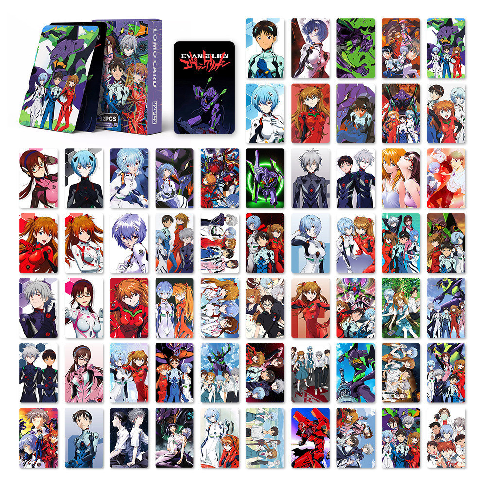 EVANGELION トレカ★コンプリート★ EVA Neon Genesis Evangelion Lomo Cartão Postal 60pcs + 32pcs