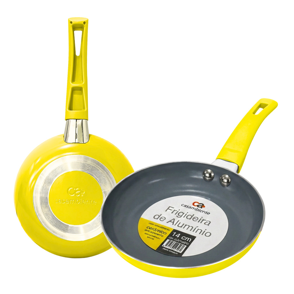 Frigideira De Ovo Hambúrguer Cerâmica Antiaderente 14cm | Shopee Brasil
