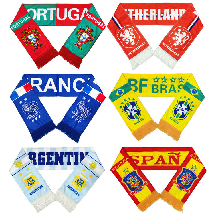Cachecol de Torcida Copa do Mundo 2026 Seleções Brasil Argentina França ...