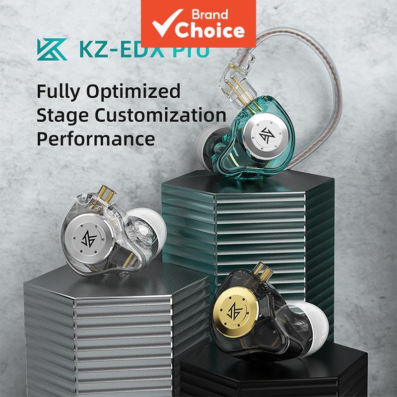 KZ EDX Pro Fones De Ouvido Com Fio 3.5mm Monitor Alta Fidelidade Duplo Magnético Dinâmico Driver Baixo Esporte Cabo Dest