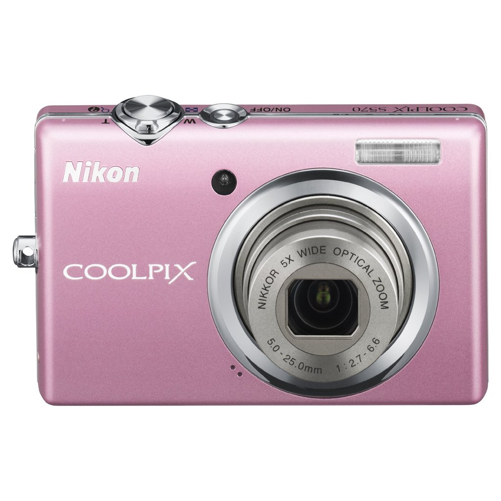 used] Nikon digital camera COOLPIX S570 Pink S570PK | Shopee Brasil