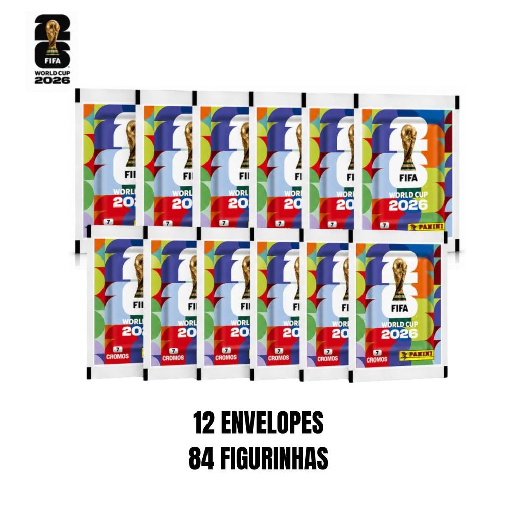 KIT 12 Envelopes 84 Figurinhas
