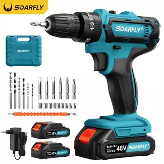 Parafusadeira Furadeira 48V 2 Baterias Com Maleta e Acessórios Completo