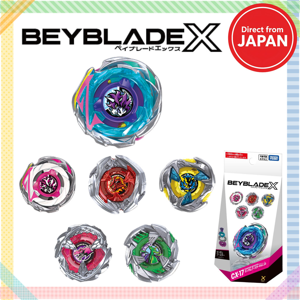 TAKARA TOMY BEYBLADE X CX-17 Random Booster Vol. 10 | Shopee Brasil