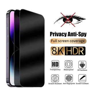 KIT 3 Película de Privacidade de Vidro 3D Anti-Espião para Iphone Todos Modelos 11 12 13 14 15 16 17 17Pro 17Pro Max