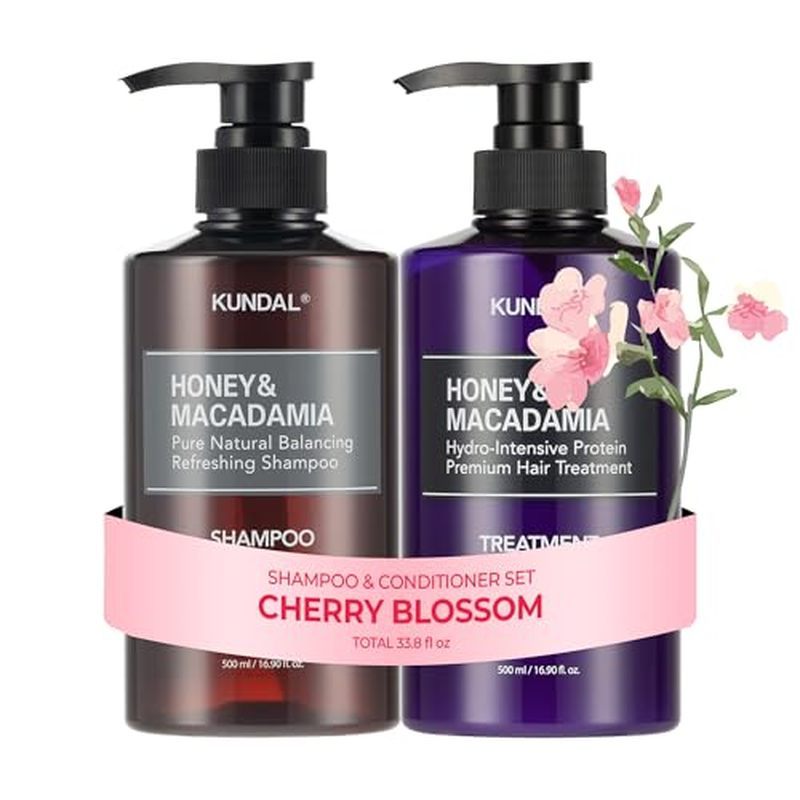 Conjunto de Shampoo e condicionador coreano KUNDAL [Sakura] Qualidade ...