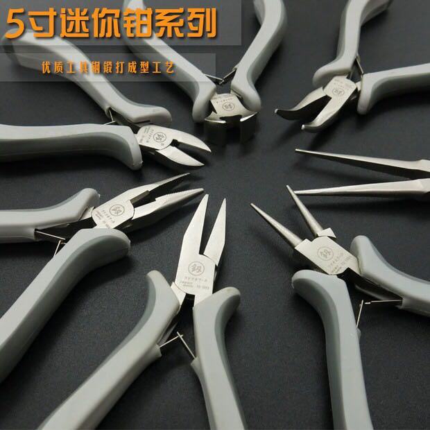 Japão Fukuoka 17cm Mini alicate de ponta fina alicate Diagonal alicate de nariz plano alicate de nariz redondo alicate d