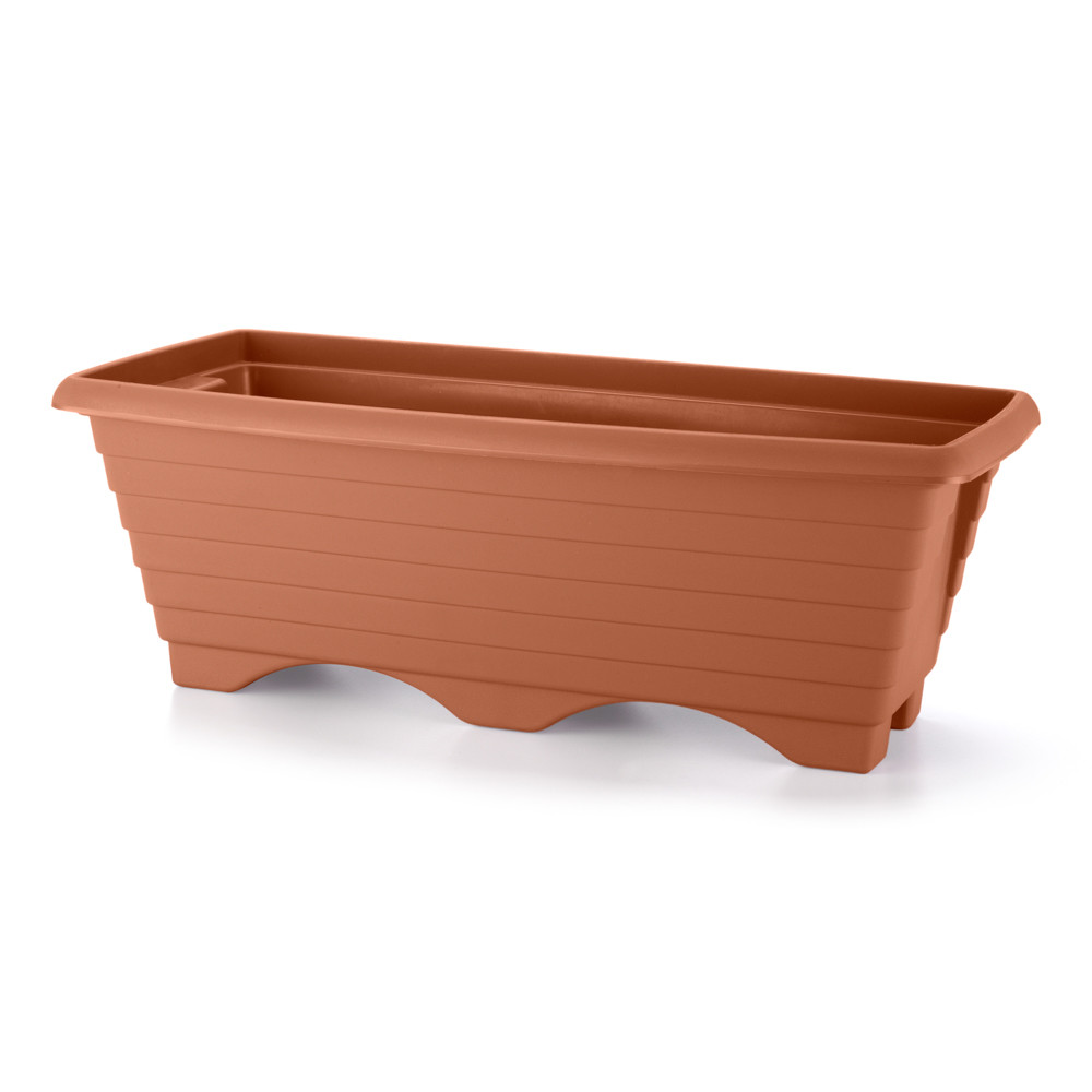Floreira Jardineira Vaso Retangular Grande 9,5L Plástico Resistente