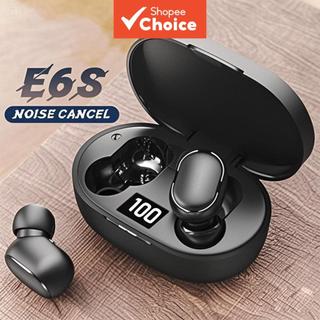 E6S Cor Preta Fones De Ouvido Sem Fio TWS Bluetooth Com Microfone Estéreo Som Cancelamento Ruído LED Display Digital Fon — foto 7 — Achou Levou Brasil