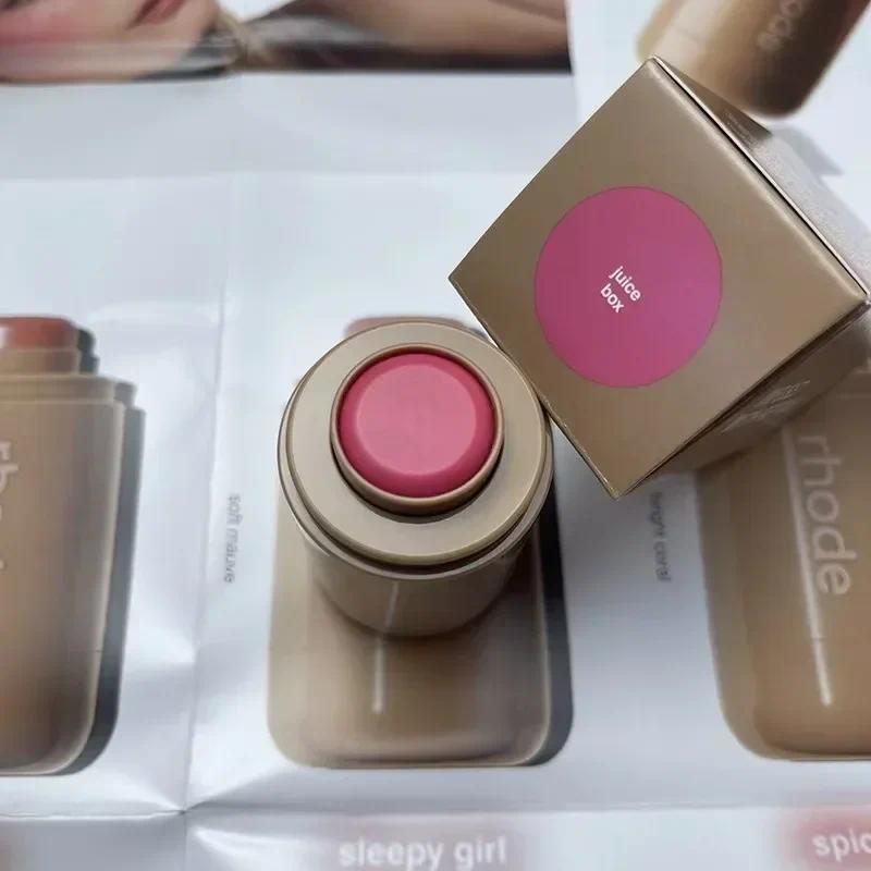 Rhod Pocket Blush Lip Stick And Cheek Hidratante Natural Rouge Powder ...
