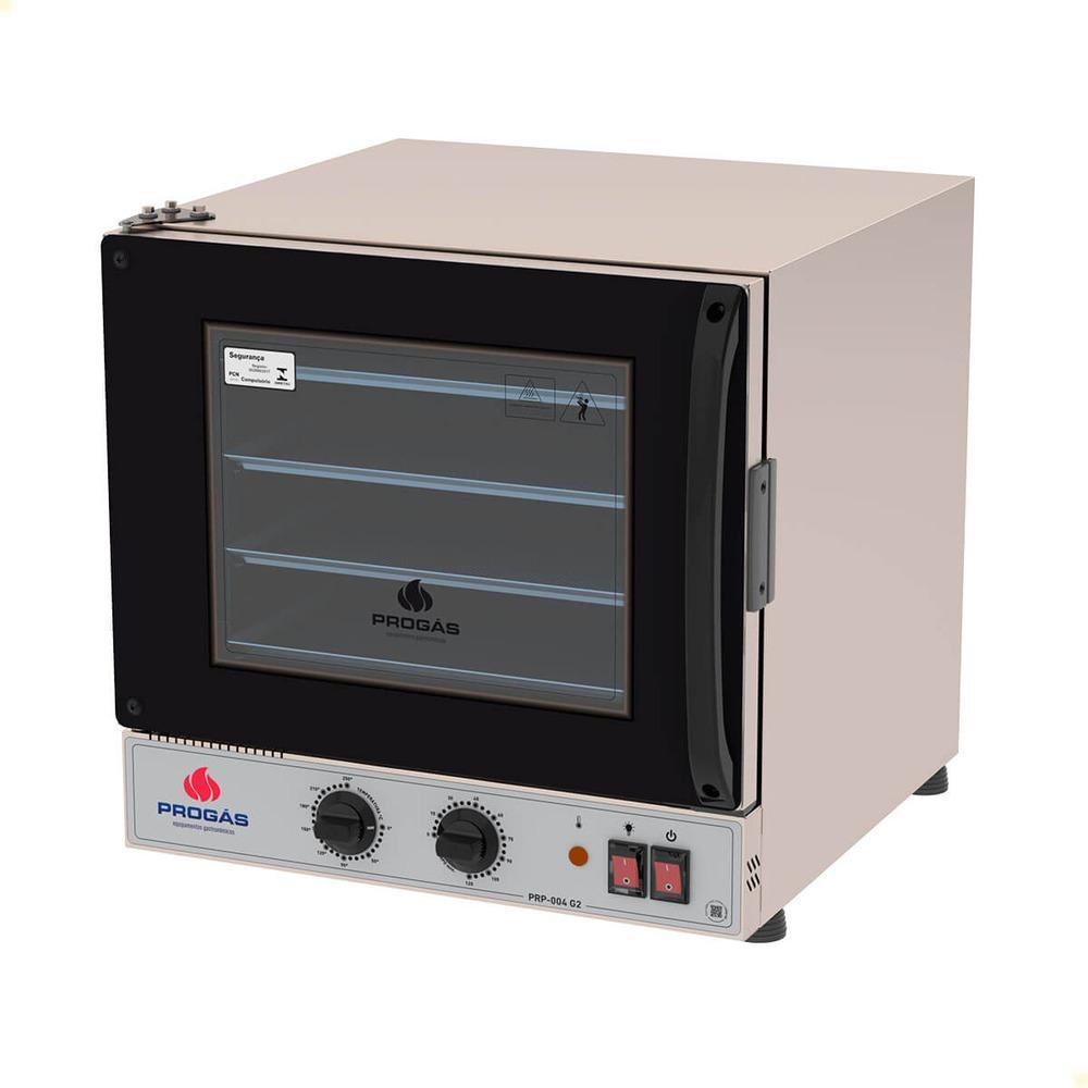 Forno Elétrico Progás Turbo Fast Oven Preto 4 Esteiras PRP-0