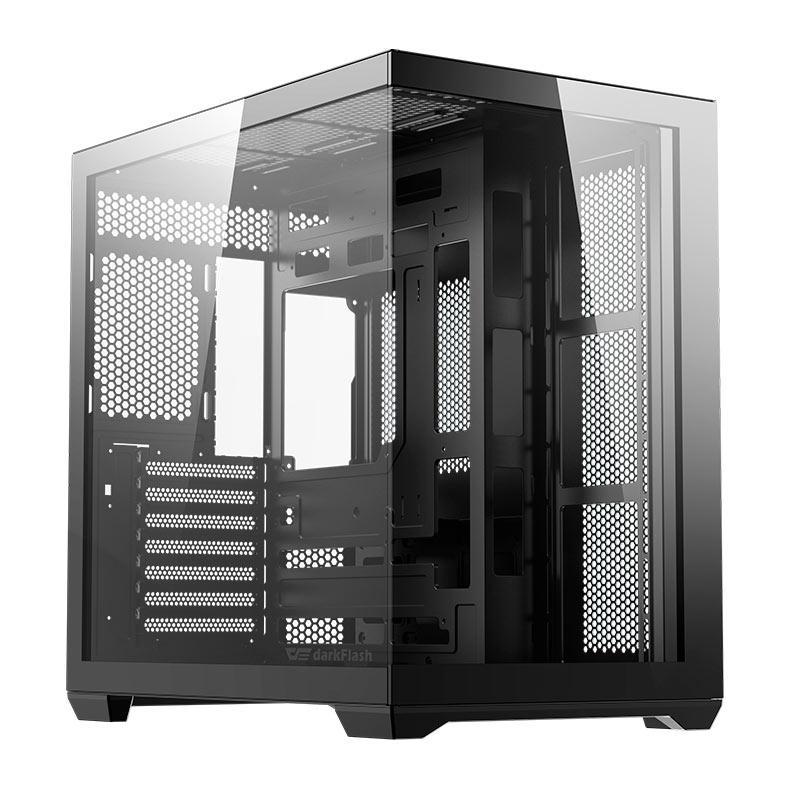 Gabinete Gamer Aigo DarkFlash C280, Mid-Tower, Lateral de Vidro, Com 7 fans, ARGB