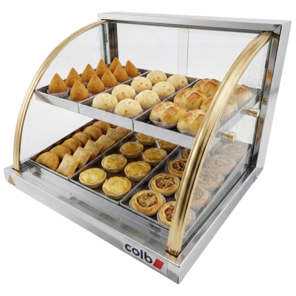 Estufa Para Salgados 6 Bandejas Dupla Com Umidificador Inox 