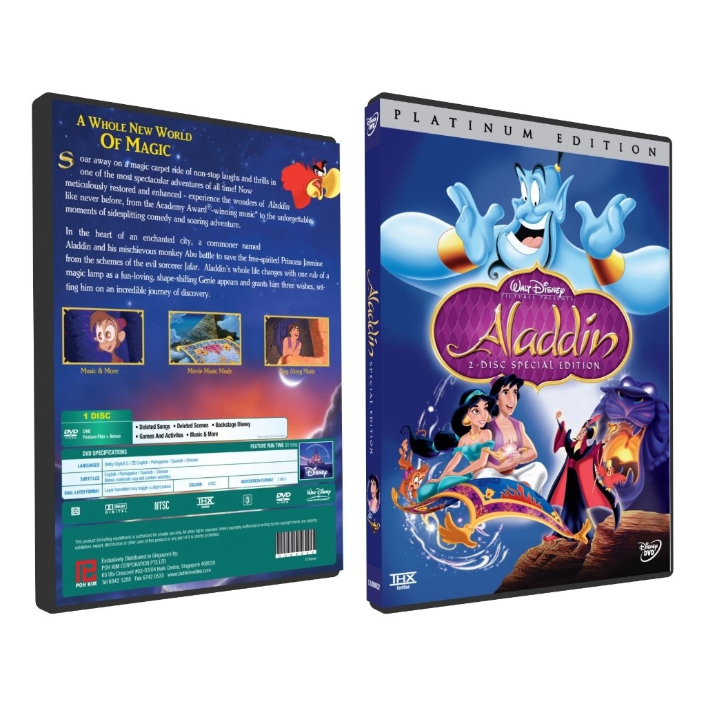 Dvd Disney Aladdin (1992) | Shopee Brasil