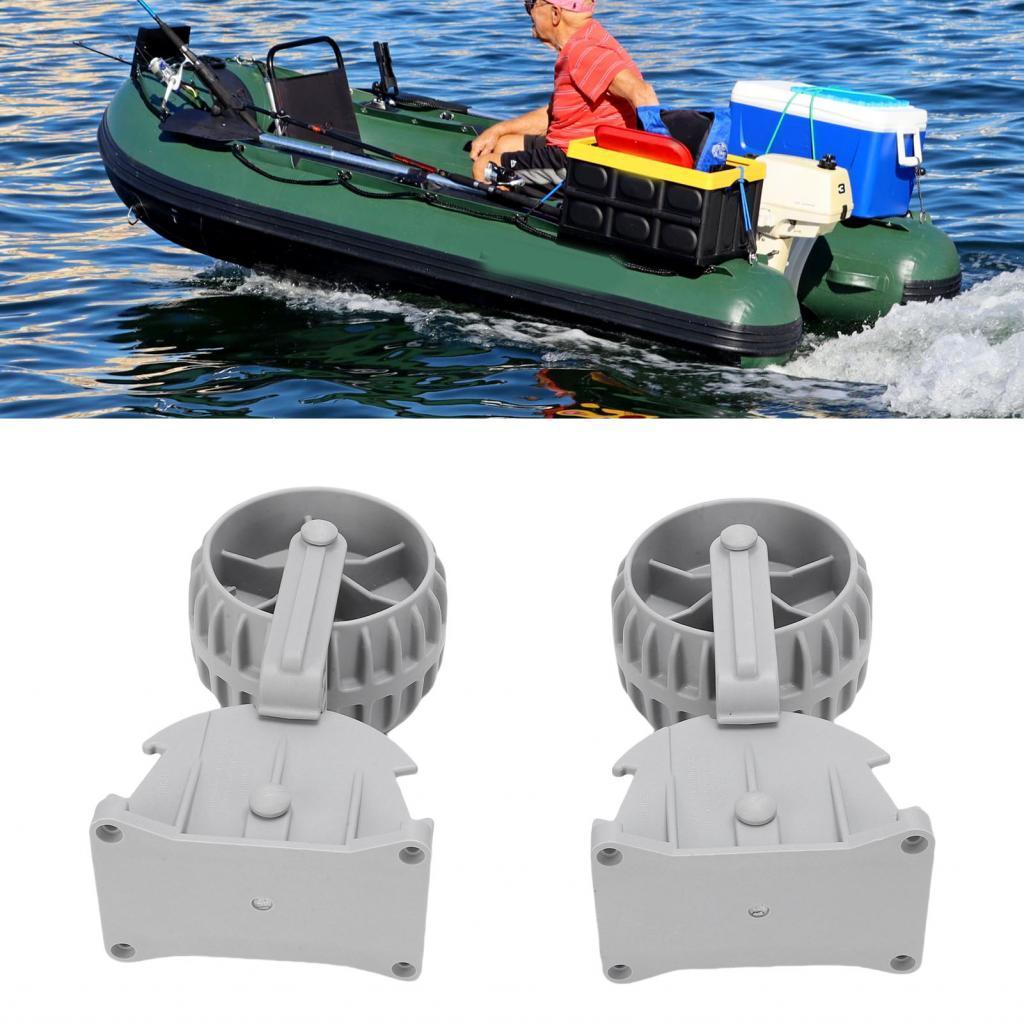 Carworld-BR 1 par de rodas de lançamento de barco inflável, roda de ...