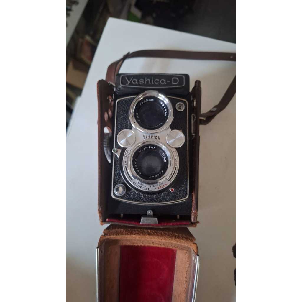 Câmera Yashica-D Japonesa funcionando Vintage - Usado | Shopee Brasil