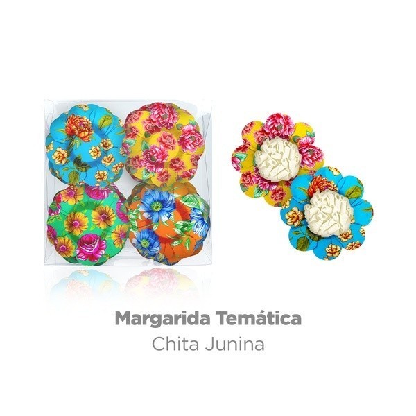 Forminha para Doces Margarida Chita Festa Junina – 40 Unidad