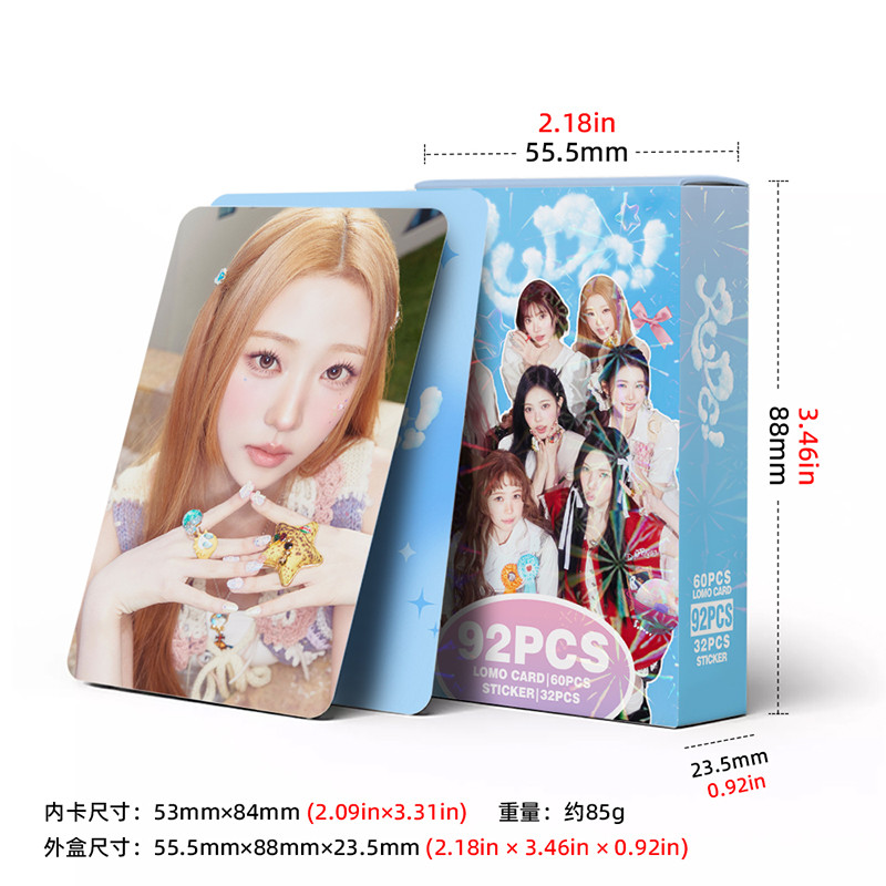 92 Pçs/Caixa Hearts2Hearts Photocards H2H RUDE Álbum KPOP LOMO