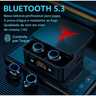 Fone Sem Fio Bluetooth 5.3 Gamer Estéreo Touch Case M90 Pro - AT
