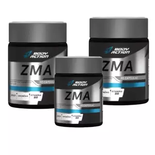 Kit 3 Zma (30 Caps) Bodyaction Total 90 Caps