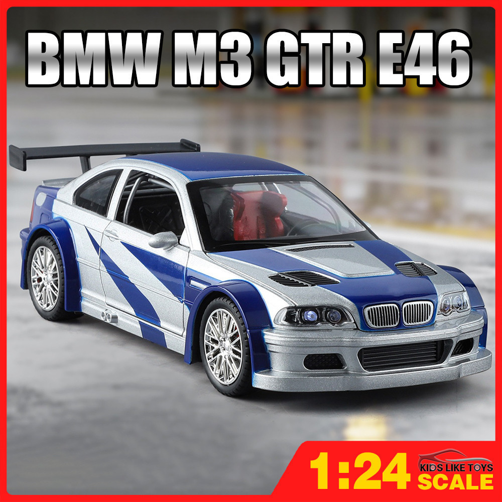 ミニカー Kyoshi 1/18  M3 GTR Street 京商 ミニカー | 販売終了: KYOSHO 1/18 BMW M3 GTR STREET (E46) Blue
