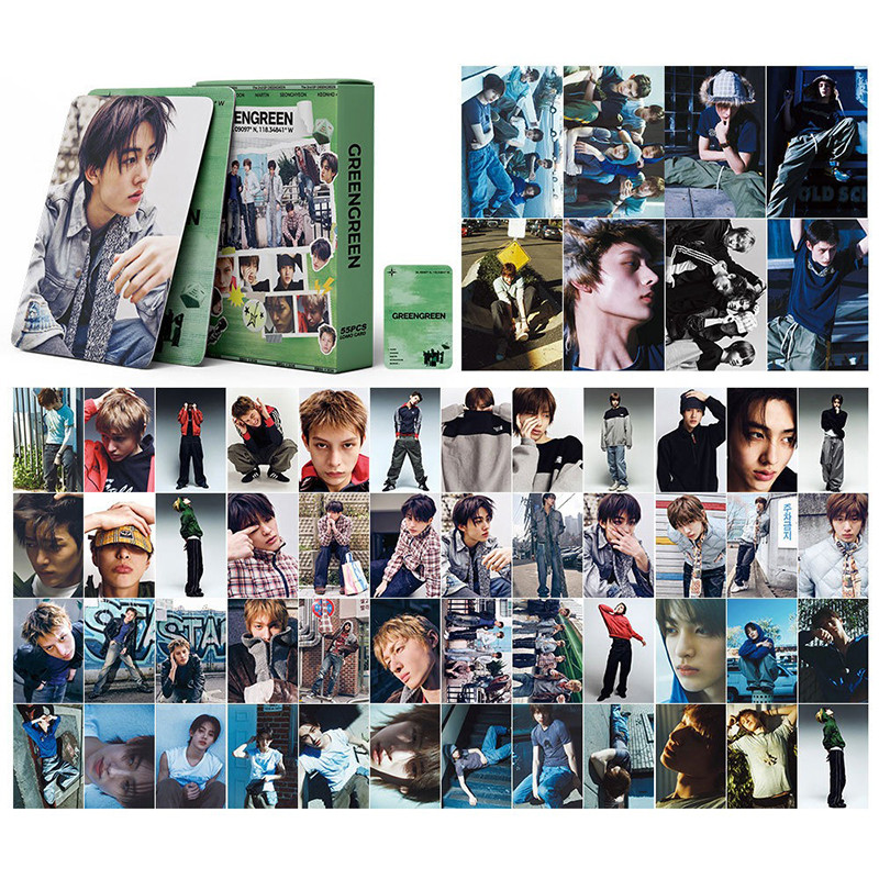 KPOP 55pcs CORTIS Photocard GREENGREEN Álbum LOMO Cartão De