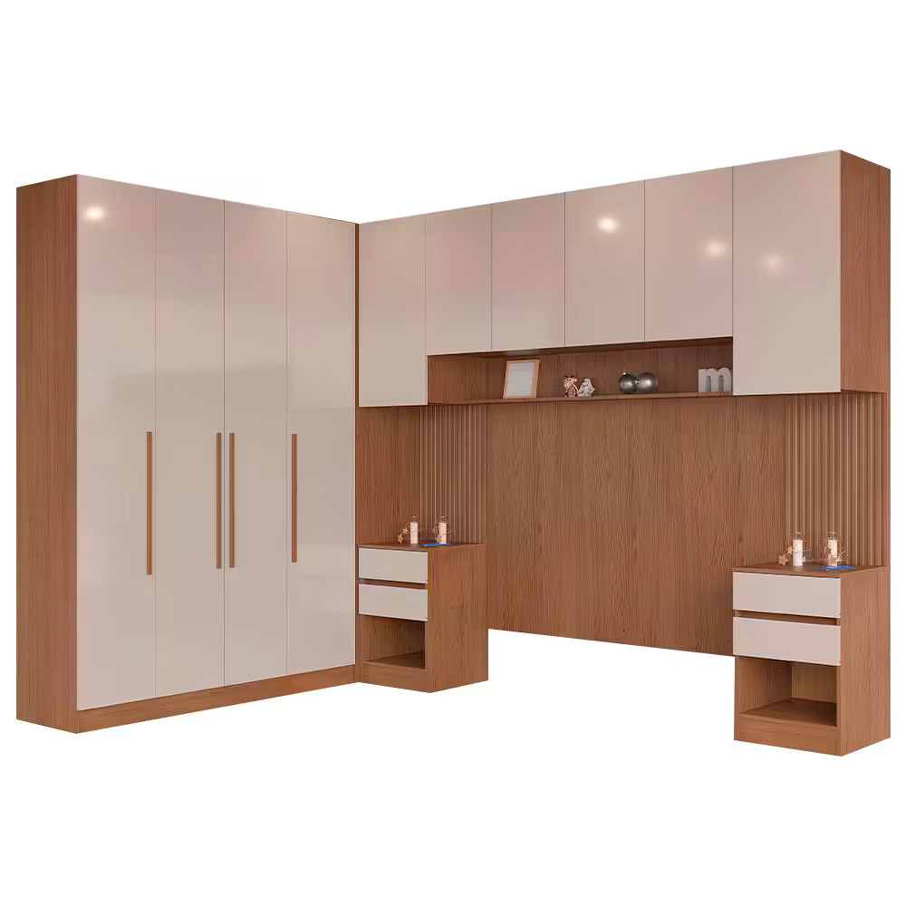 Guarda Roupa Modulado Queen Lugano 10 Portas 6 Gavetas e 14 Prateleiras ...