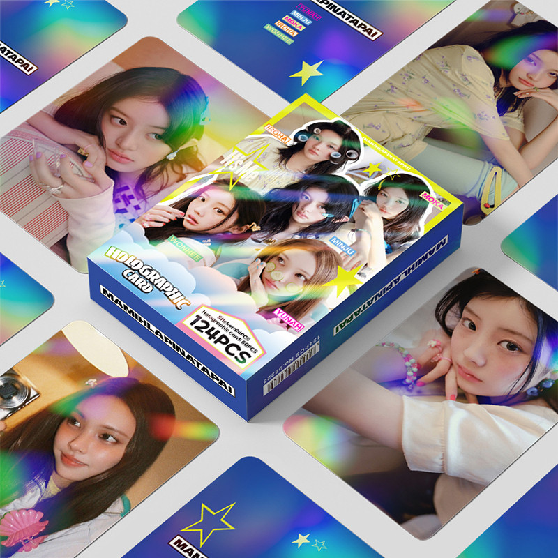 124 Pçs/Caixa ILLIT Photocards Cartão Holográfico KPOP
