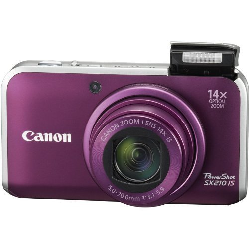 美品 Canon PowerShot SX210 IS used] Canon digital camera PowerShot SX210 IS Purple PSSX210IS(PR